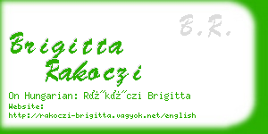 brigitta rakoczi business card